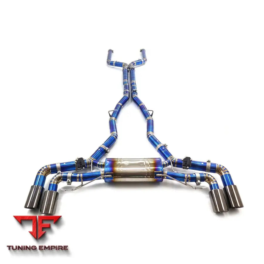 BMW X5M/X6M F95 F96 TITANIUM CATBACK RAZOR EXHAUST WITH MUFFLER VALVE