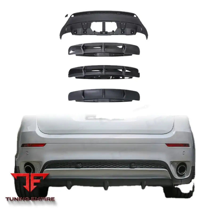 BMW X6 E71 GLOSS BLACK REAR DIFFUSER