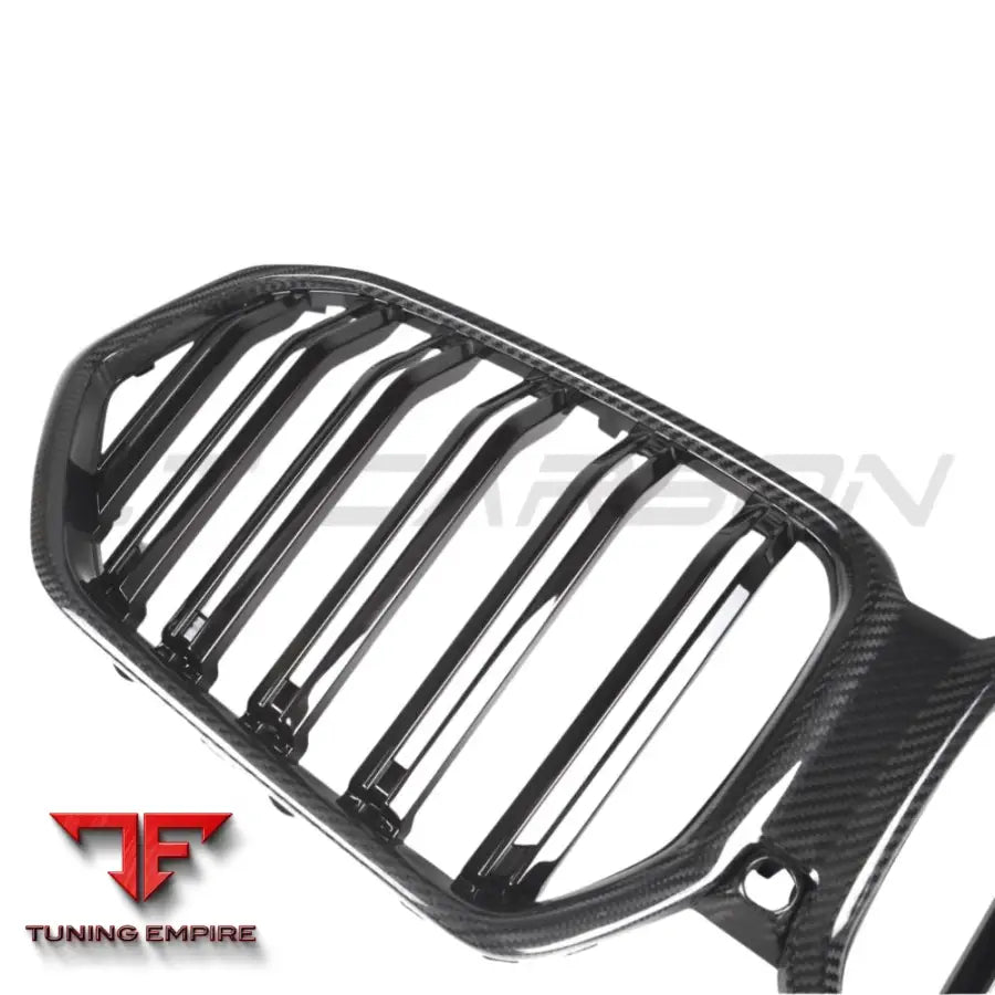 BMW X6 G06 2023+ LCI DOUBLE SLAT PRE PREG CARBON FIBRE GRILLE - CT CARBON