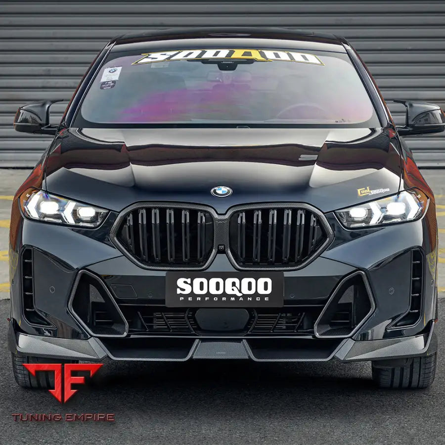 BMW X6 G06 FACELIFT FRONT LIP IN PREPREG CARBON FIBRE - Carbon Fibre Parts