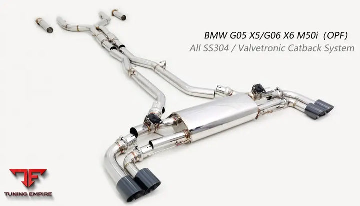 Bmw X6 G06 M50I All Ss304 Valvetronic Catback System