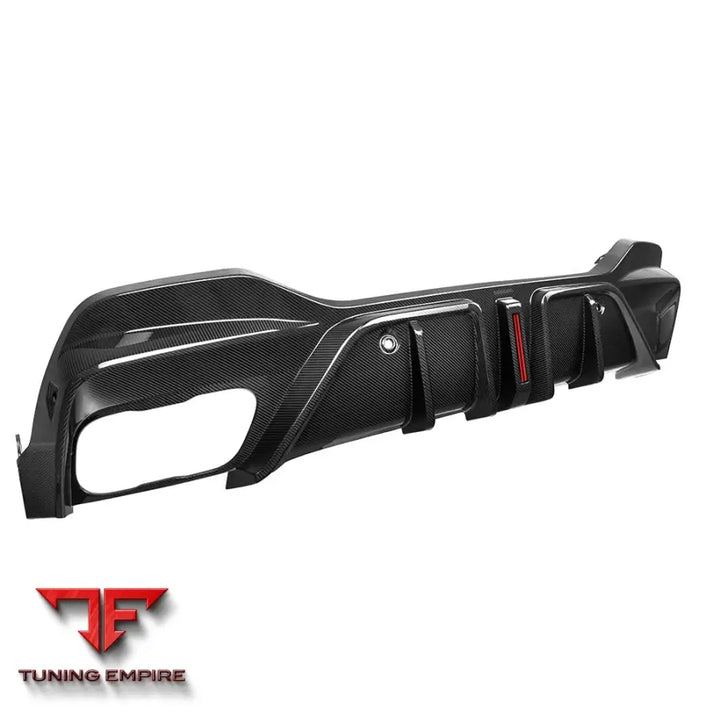 BMW X6 G06 REAR DIFFUSER W/BRAKE LIGHT IN PREPREG CARBON FIBRE - Carbon Fibre Parts