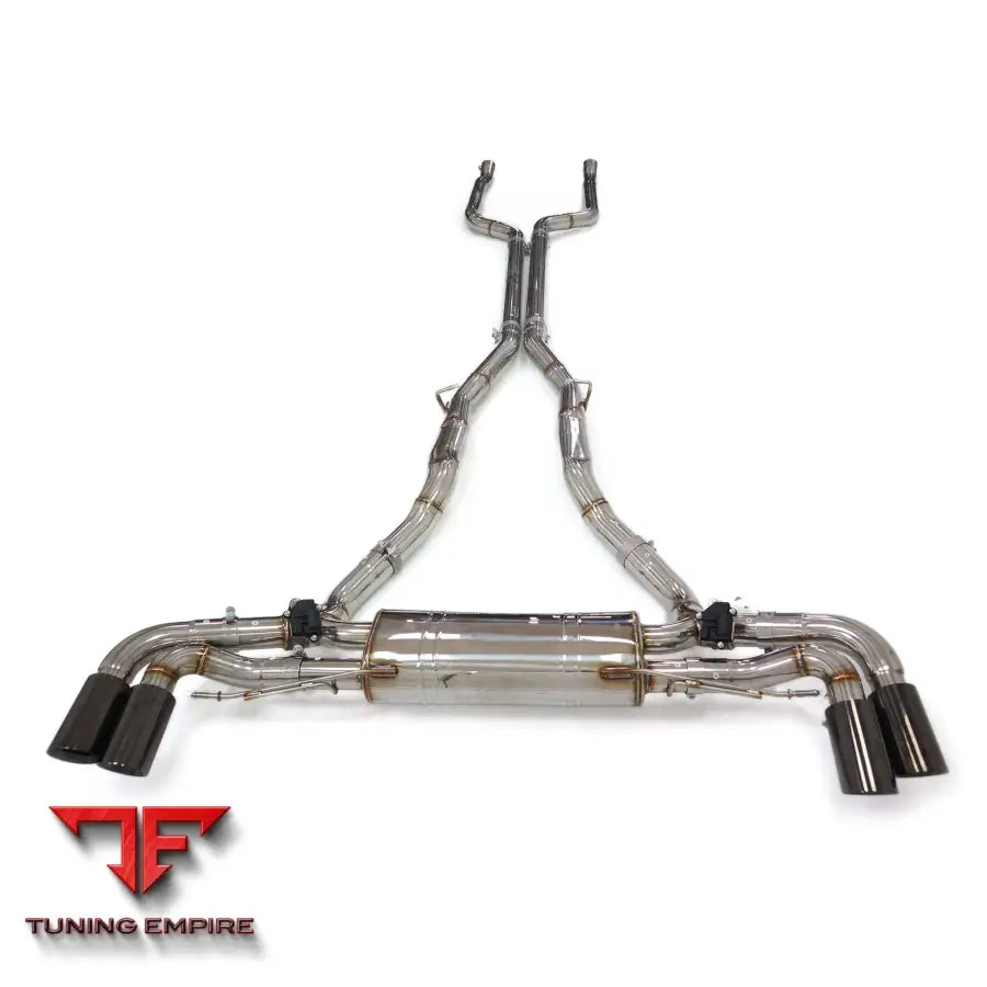 BMW X6 M50I STAINLESS STEEL CATBACK RAZOR EXHAUST WITH MUFFLER VALVE
