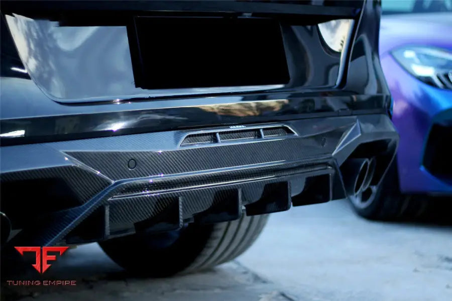 Bmw X6M F96 Ad Style Dry Carbon Fiber Rear Diffuser Lip Bsd