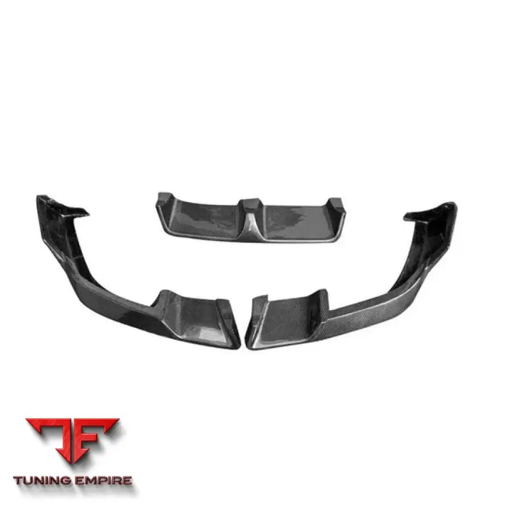 BMW X6M F96 CARBON FIBER FRONT BUMPER LIP SPLITTERS 2019-2023Y