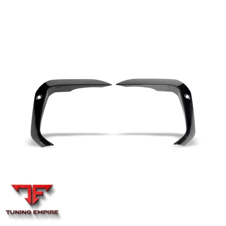 BMW X6M F96 PRE-LCI CARBON FIBER FRONT BUMPER CANARDS