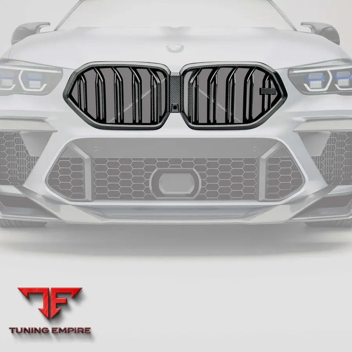 BMW X6M F96 PRE-LCI CARBON FIBER FRONT GRILLE