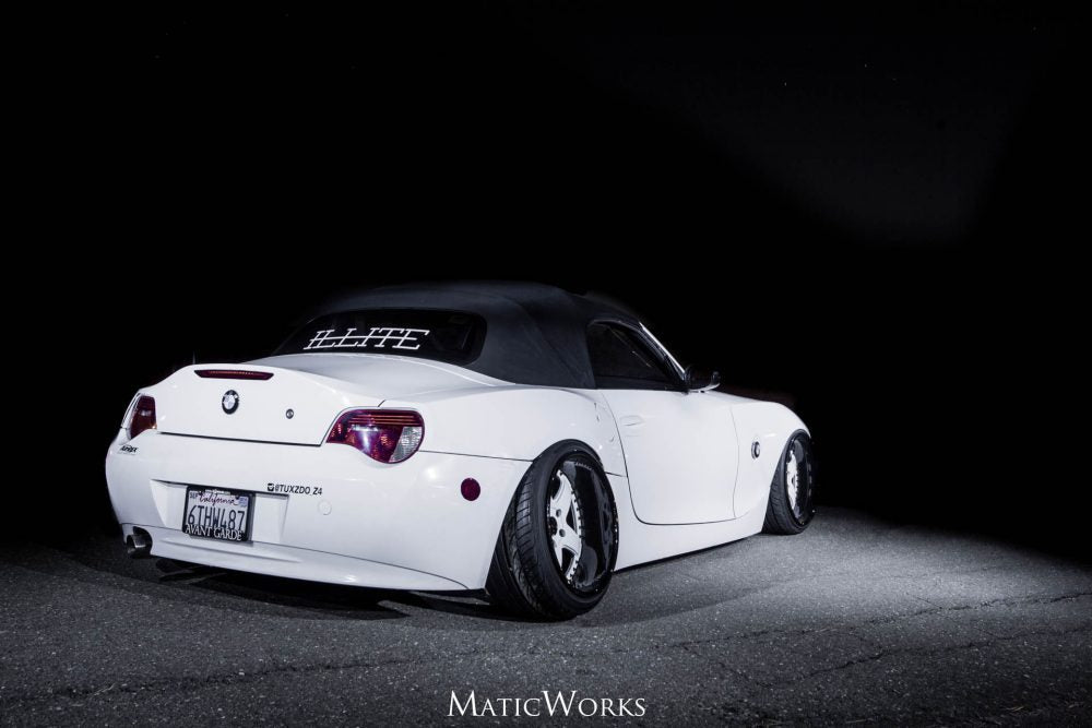 BMW Z4 on custom forged wheels