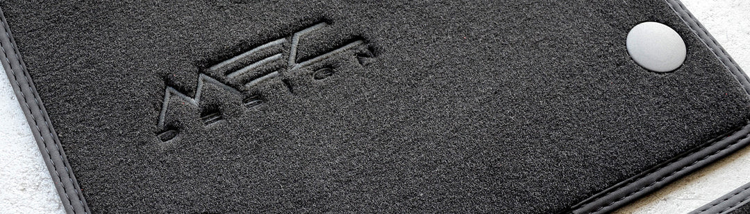 MEC Design floor mats in Velour black/ black for W126 short wheelbase version