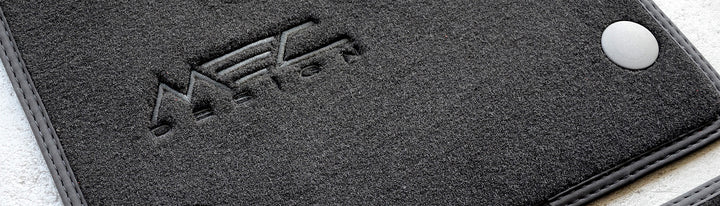 MEC Design floor mats in Velour black/ black for W126 short wheelbase version