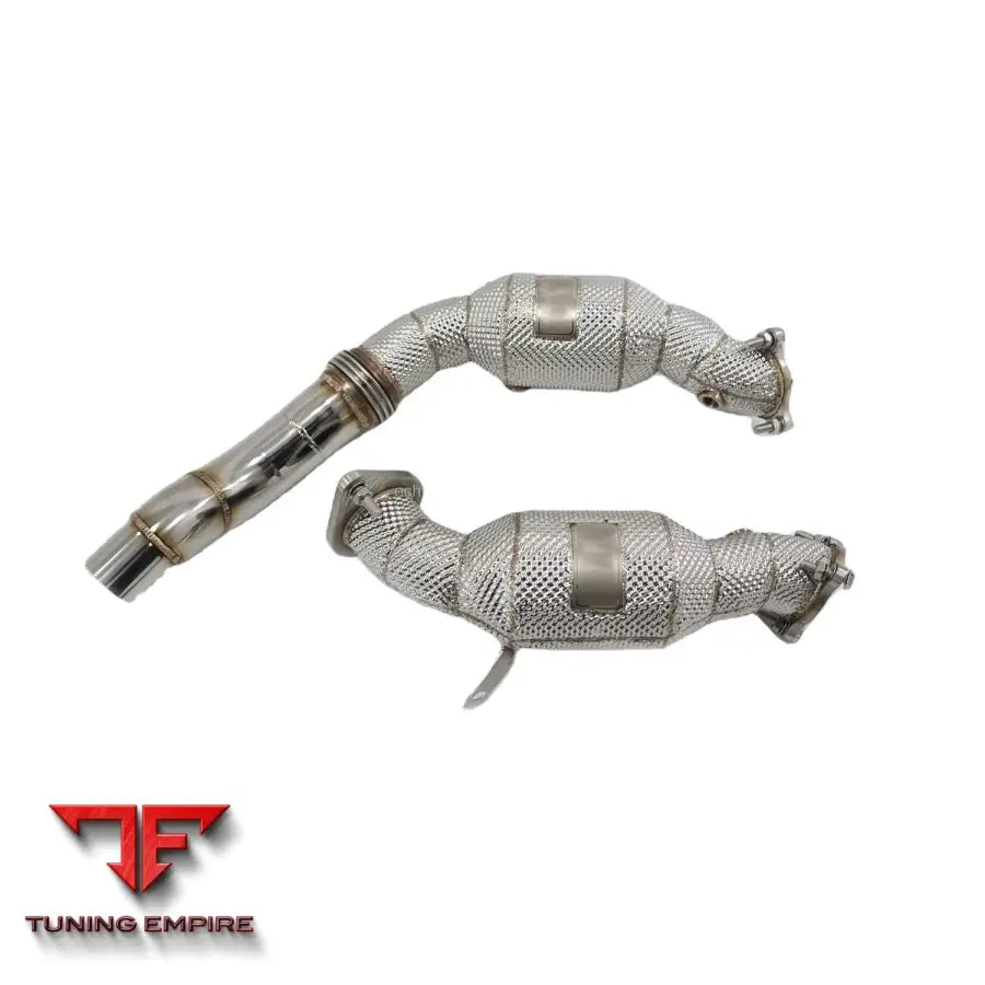 CADILLAC CT6 3.0T STAINLESS STEEL RAZOR EXHAUST DOWNPIPE WITH HEAT SHIELD
