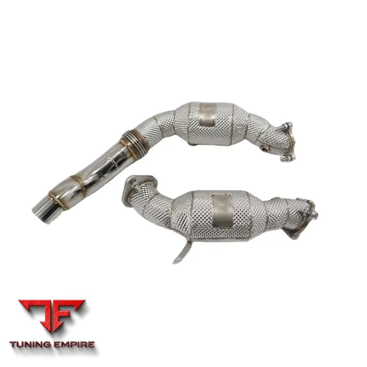 CADILLAC CT6 3.0T STAINLESS STEEL RAZOR EXHAUST DOWNPIPE WITH HEAT SHIELD