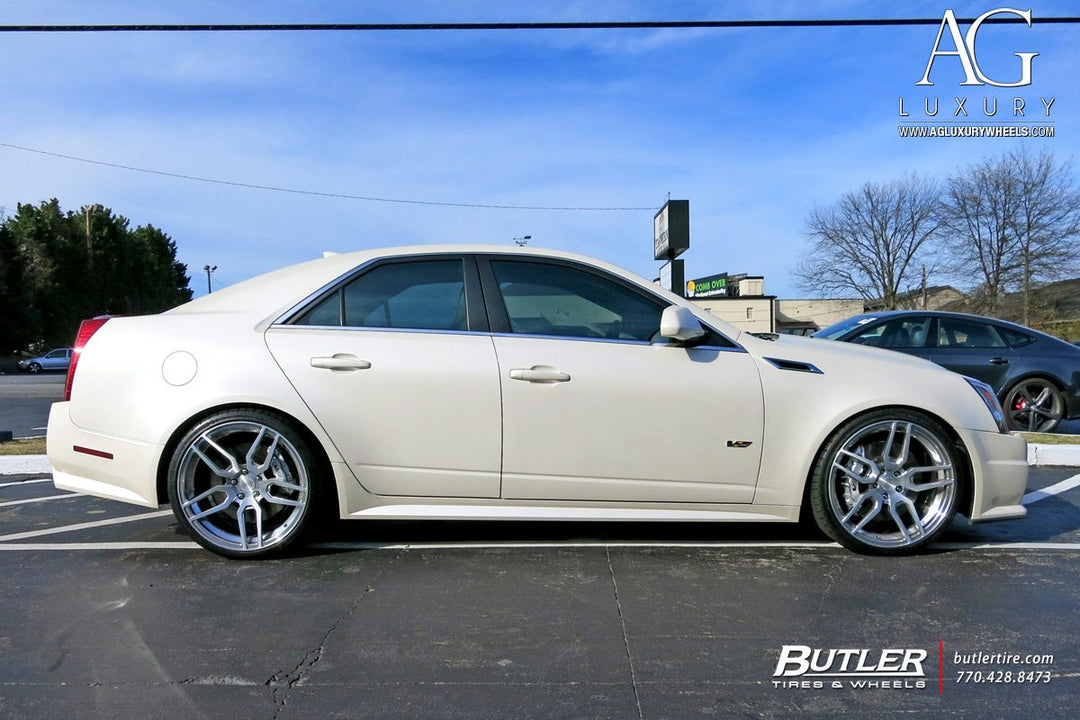 Cadillac CTS-V on custom forged wheels