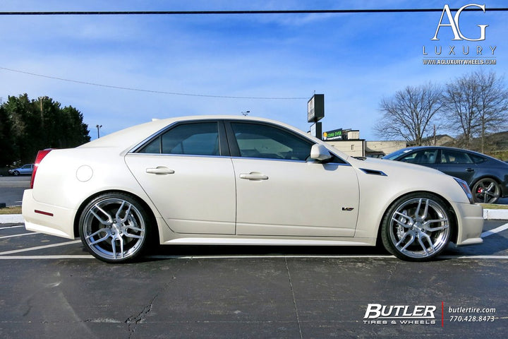 Cadillac CTS-V on custom forged wheels