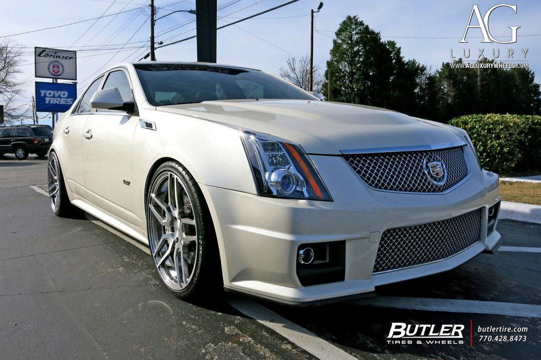 Cadillac CTS-V on custom forged wheels