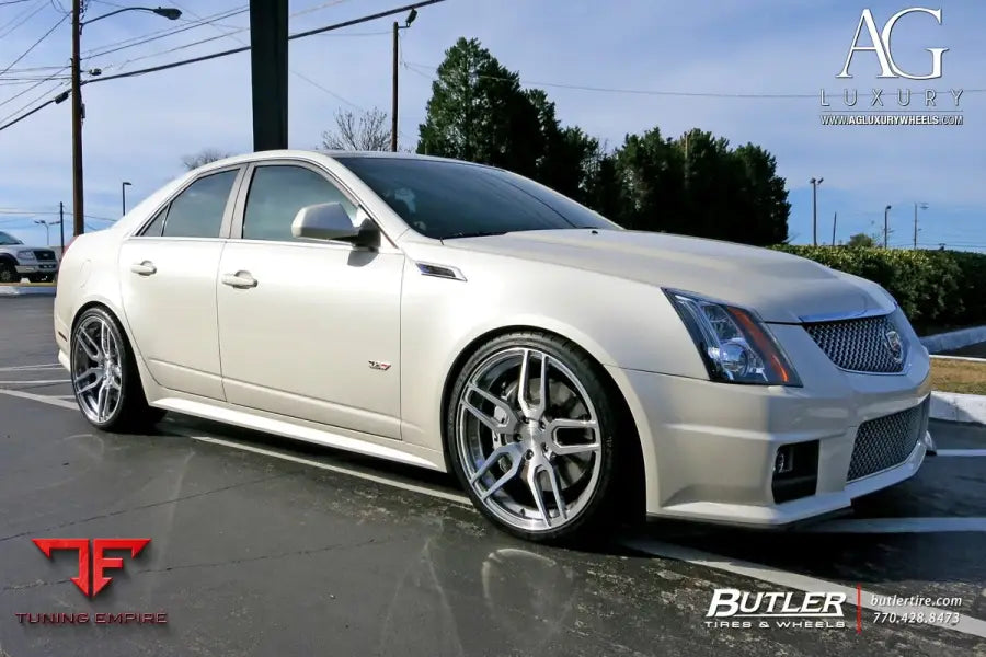 Cadillac CTS-V on custom forged wheels