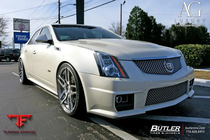 Cadillac CTS-V on custom forged wheels