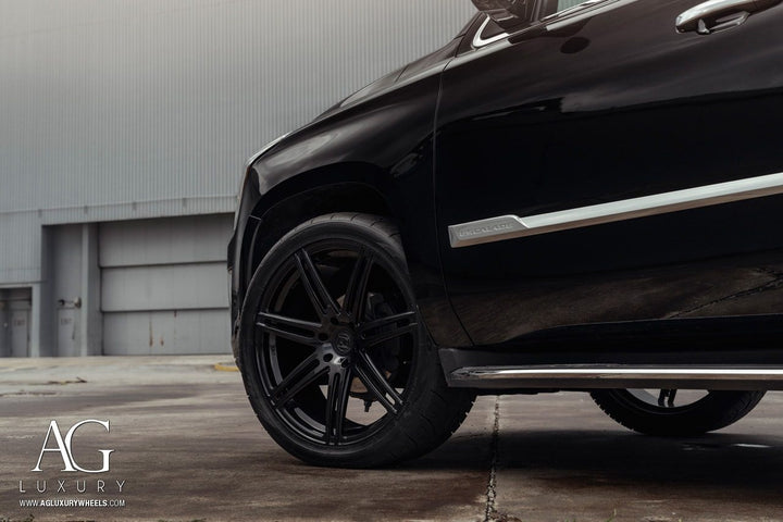 Cadillac Escalade EXT on custom forged wheels