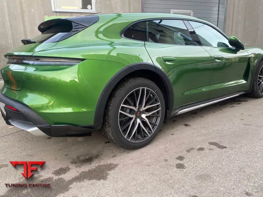 CARBON AERO REAR BUMPER SIDE FLAPS / SPLITTERS FOR PORSCHE TAYCAN CROSS TURISMO CT - Price on request - Body Kit