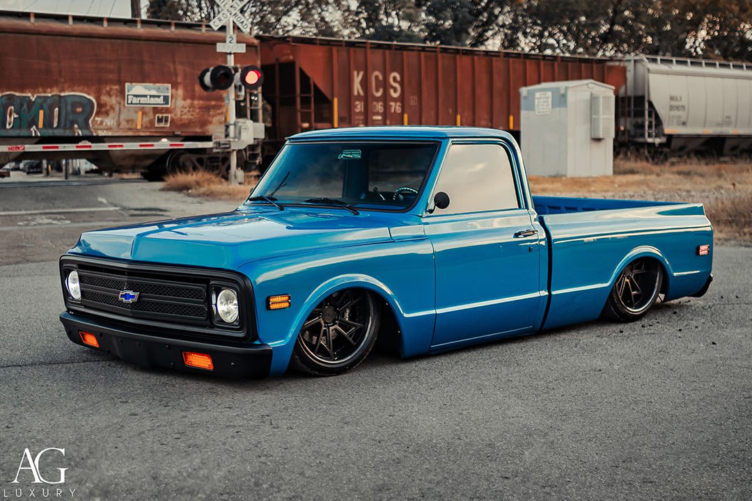 Chevrolet C10 on custom forged wheels