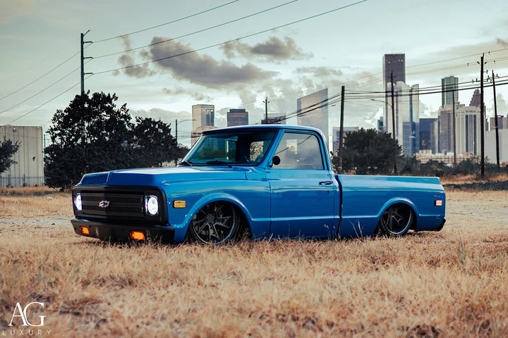Chevrolet C10 on custom forged wheels