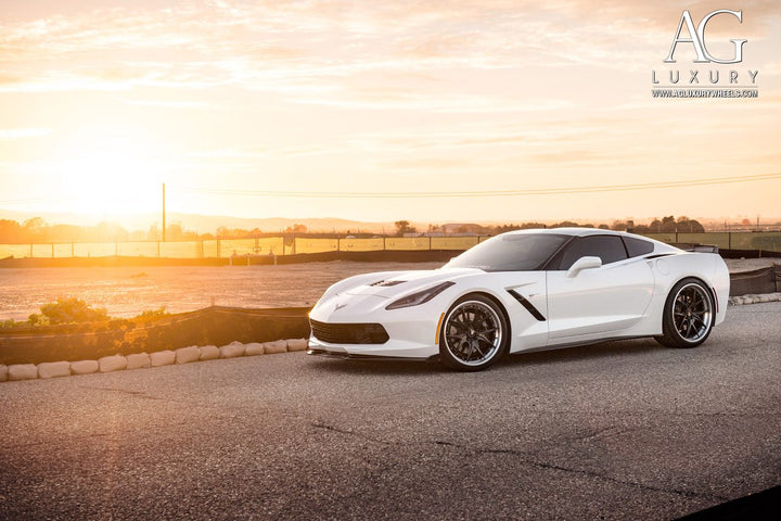 Chevrolet Corvette on custom forged wheels