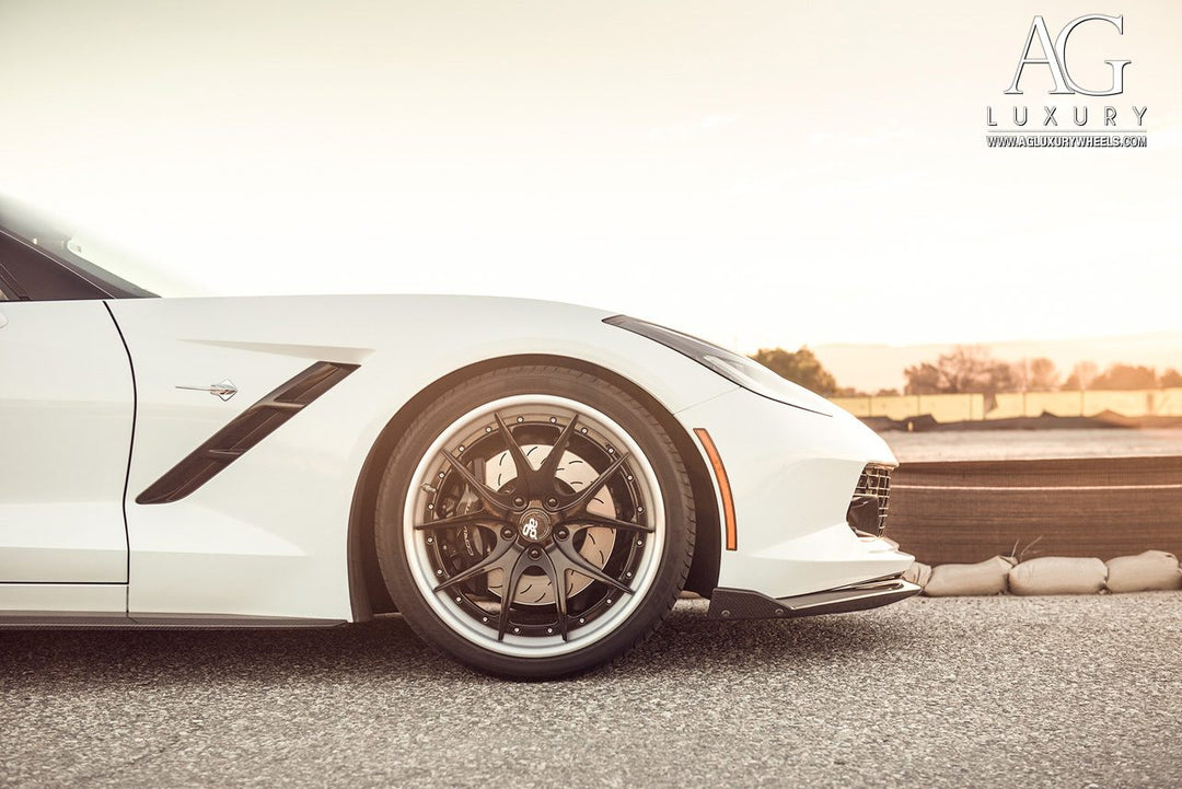 Chevrolet Corvette on custom forged wheels