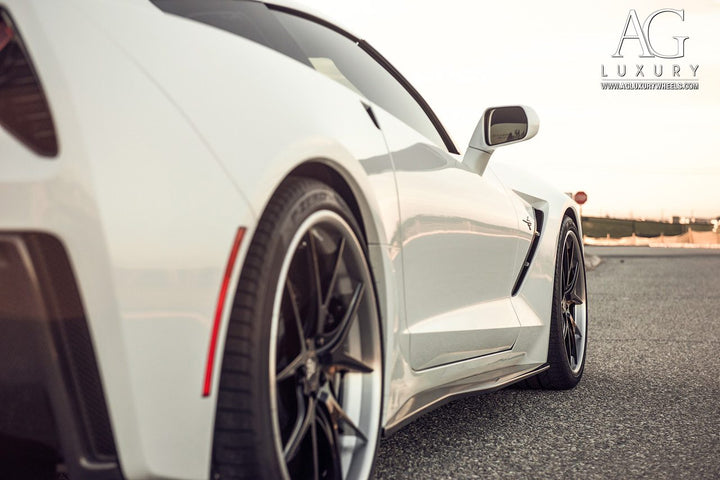 Chevrolet Corvette on custom forged wheels