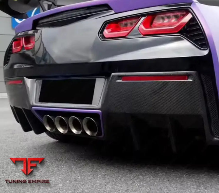 CHEVROLET CORVETTE C7 CARBON FIBER REAR DIFFUSER 2014-2019Y