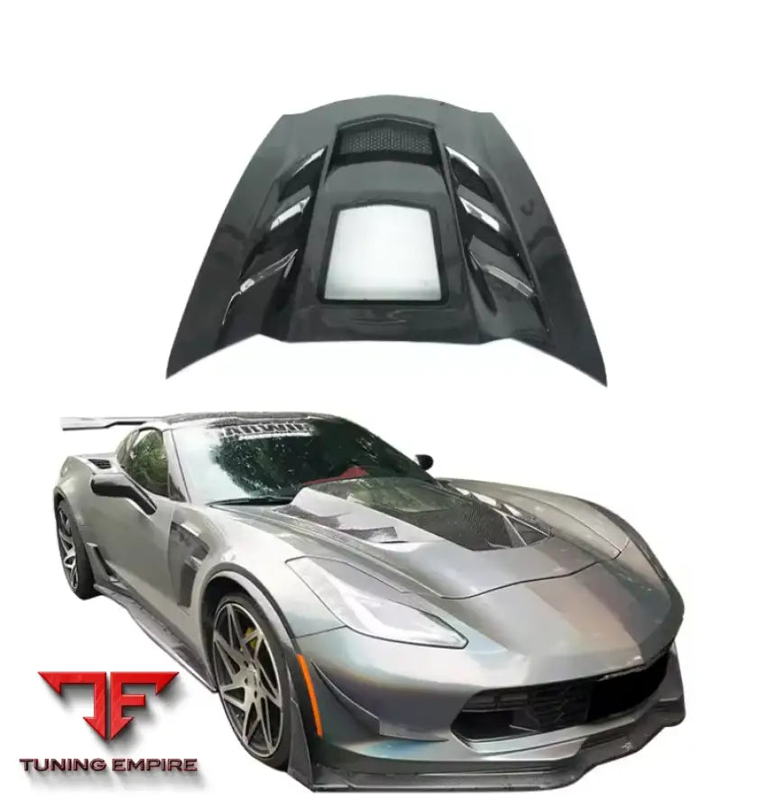 CHEVROLET CORVETTE C7 Z06 CARBON FIBER ENGINE COVER HOOD