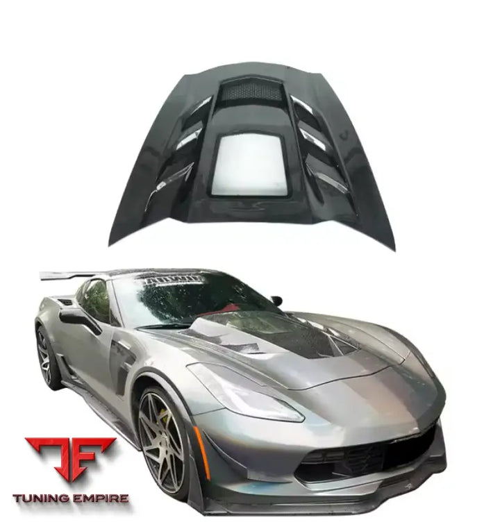CHEVROLET CORVETTE C7 Z06 CARBON FIBER ENGINE COVER HOOD
