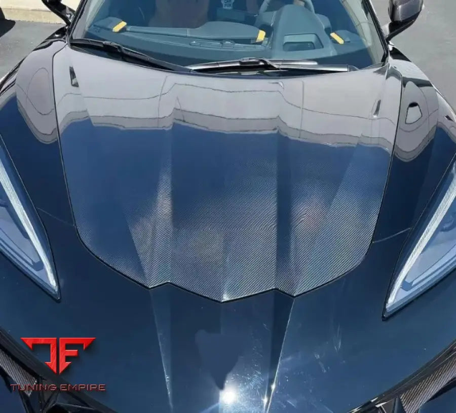 CHEVROLET CORVETTE C8 2020 + OEM STYLE CARBON FIBER HOOD