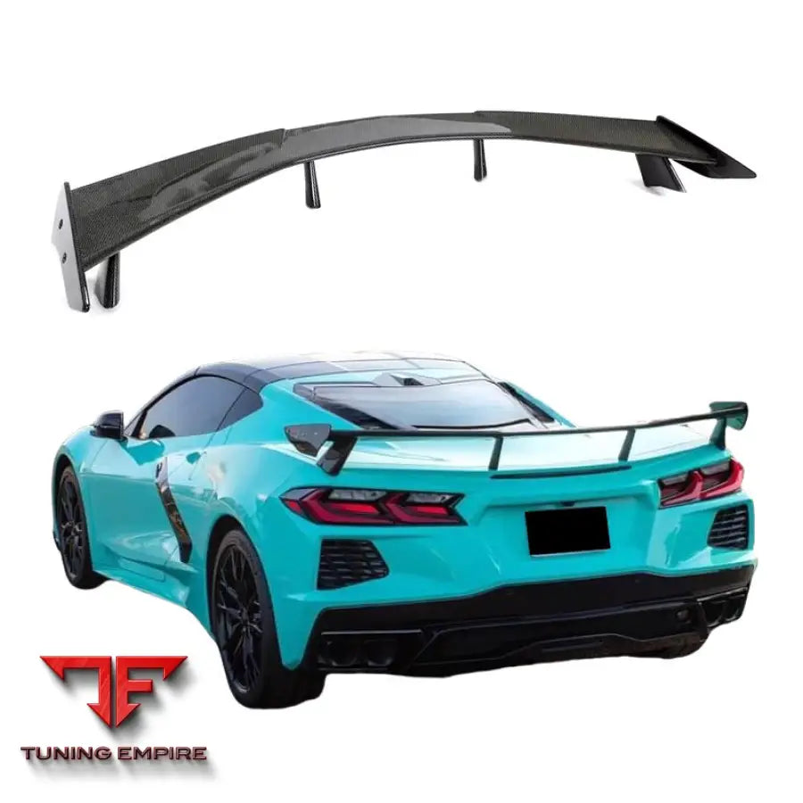 CHEVROLET CORVETTE C8 CARBON FIBER REAR TRUNK SPOILER 2020-2024Y