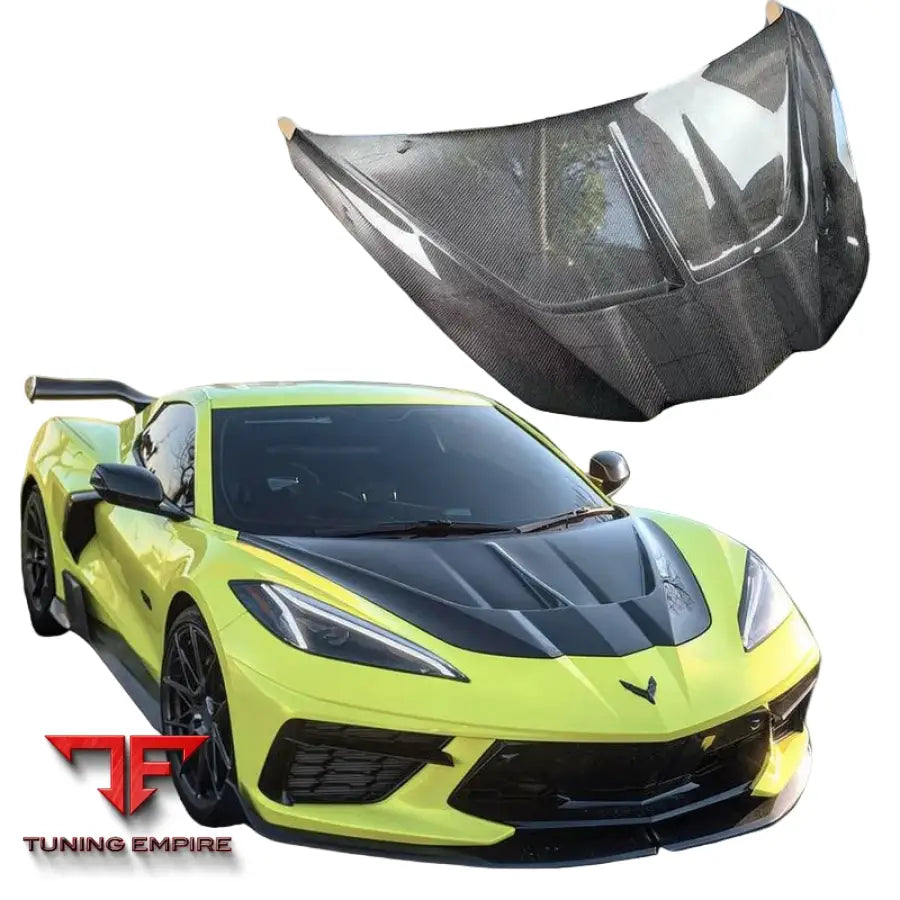 CHEVROLET CORVETTE C8 COUPE Z51 Z06 CARBON FIBER FRONT BONNET HOOD