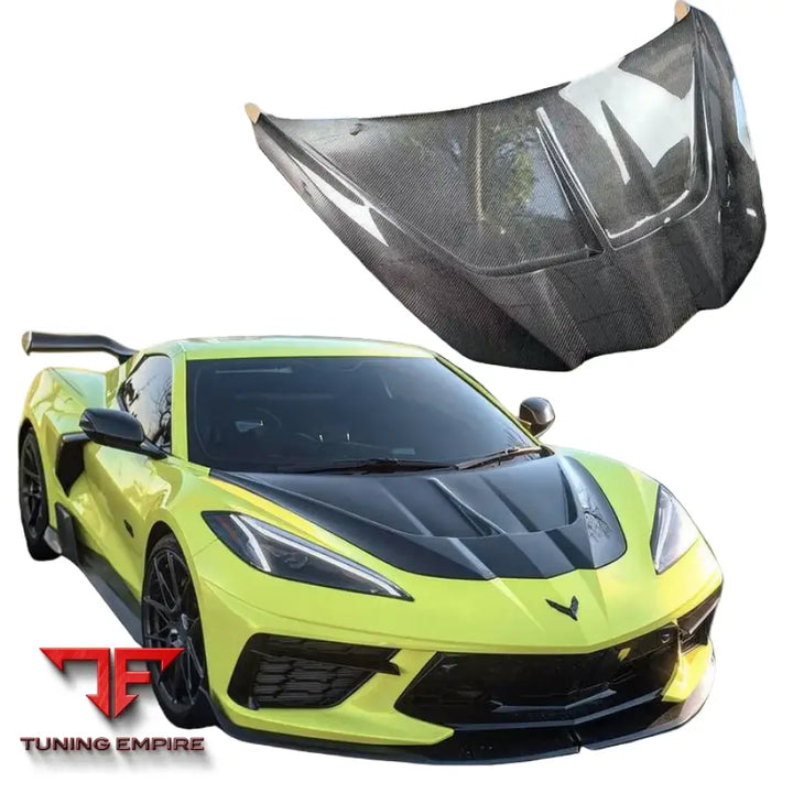 CHEVROLET CORVETTE C8 COUPE Z51 Z06 CARBON FIBER FRONT BONNET HOOD