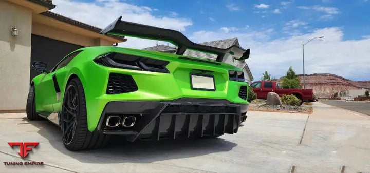 CHEVROLET CORVETTE C8 Z06 CARBON FIBER REAR SPOILER WING 2019Y