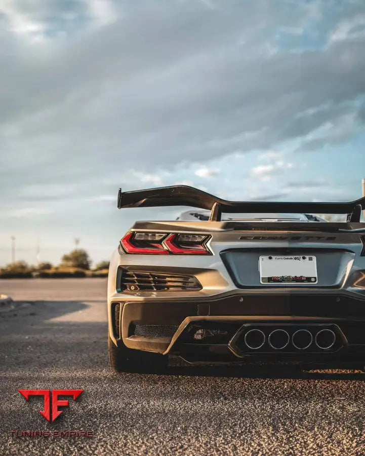CHEVROLET CORVETTE C8 Z06 CARBON FIBER REAR SPOILER WING 2019Y