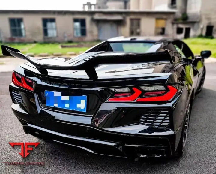CHEVROLET CORVETTE C8 Z06 CARBON FIBER REAR SPOILER WING 2019Y