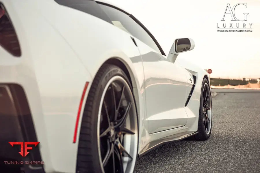 Chevrolet Corvette on custom forged wheels