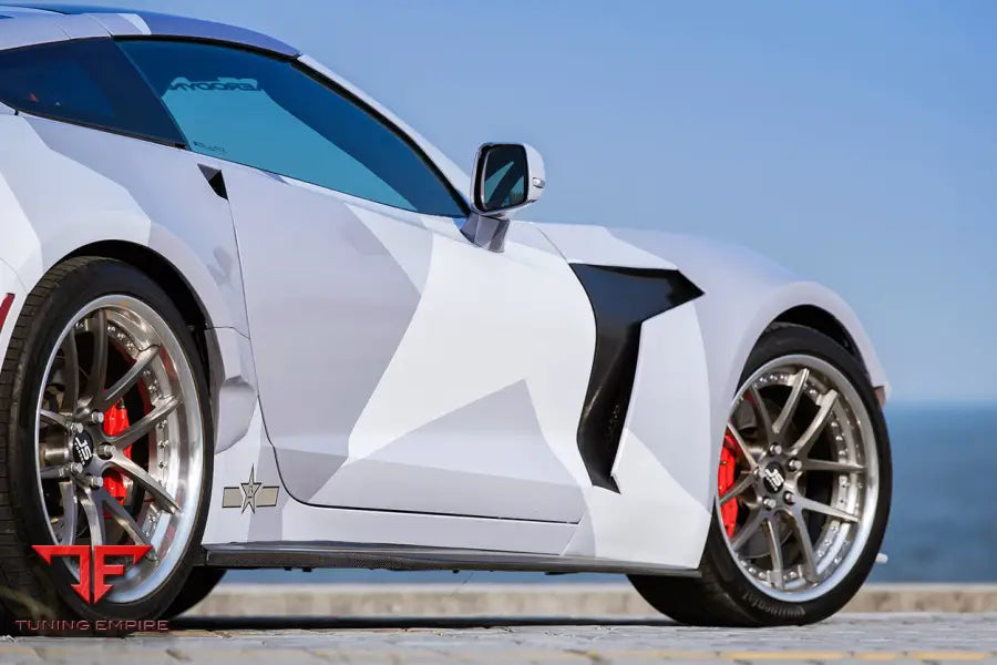 CORVETTE C7 AR STYLE CARBON FIBER SIDE SKIRTS BSD