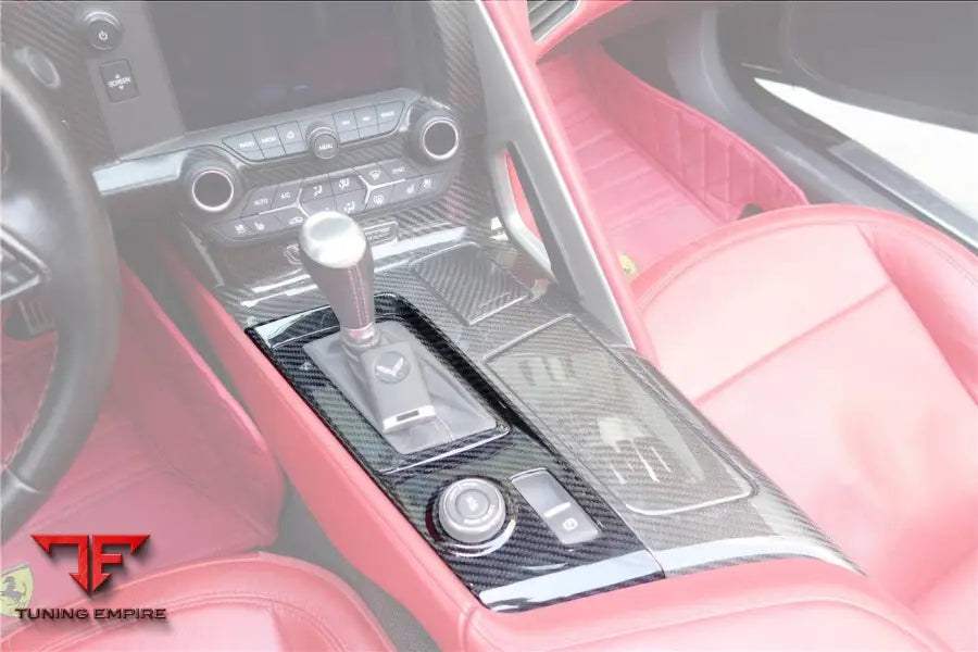 CORVETTE C7 Z06 GRANDSPORT DRY CARBON FIBER AUTOMATIC MANUAL CONTROL GEAR SHIFT PANEL COVER TRIM BSD