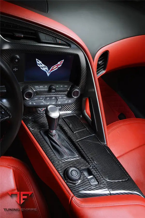 CORVETTE C7 Z06 GRANDSPORT DRY CARBON FIBER INTERIOR AUTOMATIC MANUAL CONTROL GEAR SHIFT PANEL COVER TRIM BSD