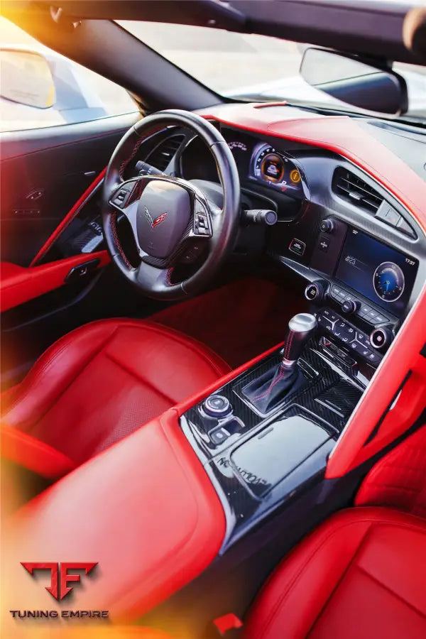 CORVETTE C7 Z06 GRANDSPORT DRY CARBON FIBER INTERIOR CUP HOLDER COVER PANEL TRIM BSD