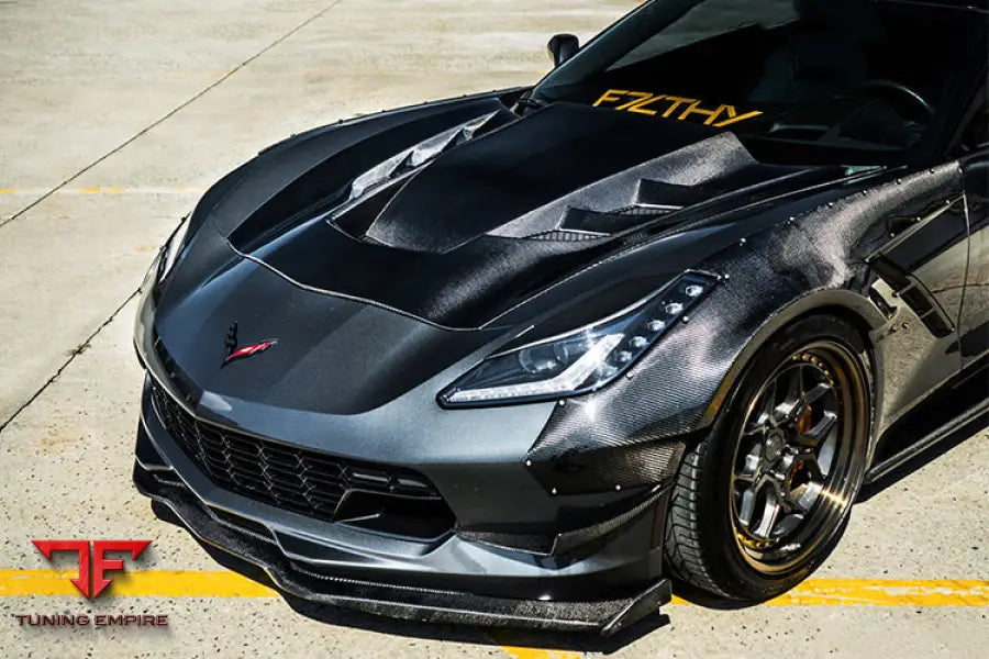 CORVETTE C7 Z51 BKSS STYLE CARBON FIBER HOOD BSD