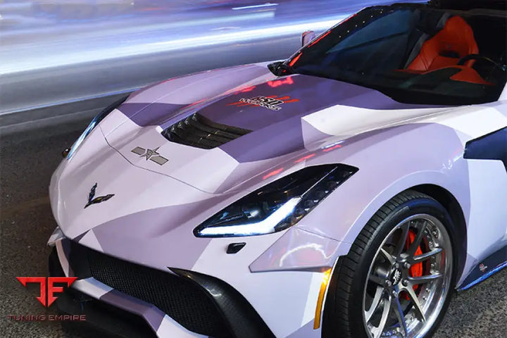 CORVETTE C7 Z51 CARBON FIBER HOOD SCOOPE VENTS BSD