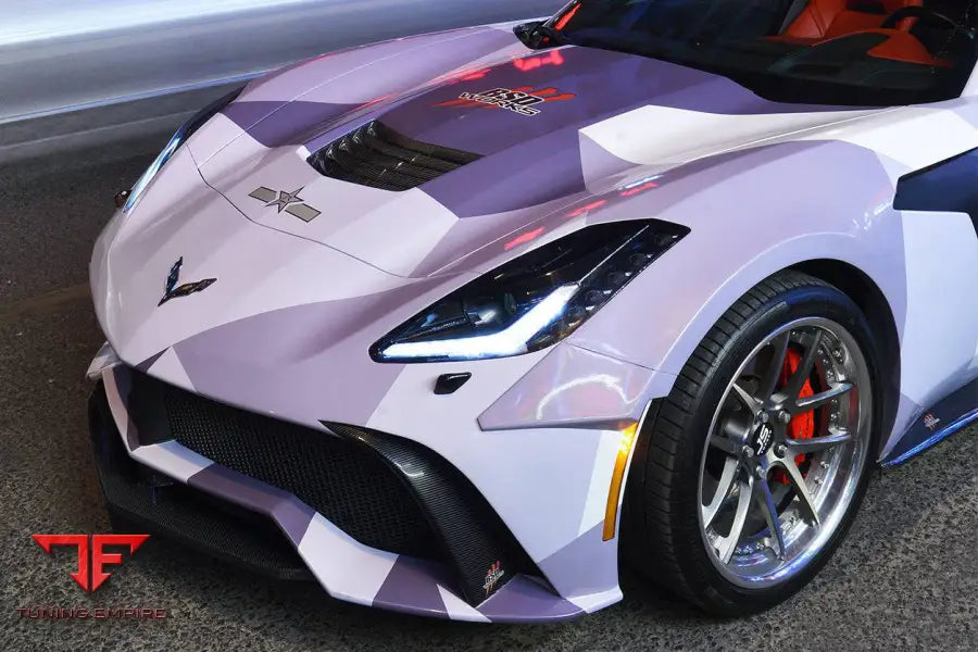 CORVETTE C7 Z51 OE STYLE CARBON FIBER HOOD VENT BSD