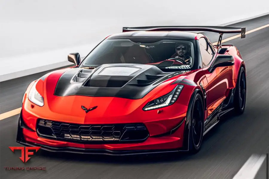 CORVETTE C7 Z51 Z06 GRANDSPORT AR STYLE CARBON FIBER TRUNK SPOILER BSD