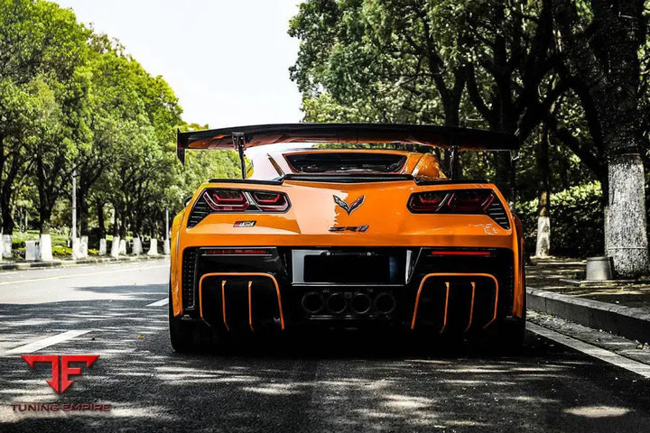 CORVETTE C7 Z51 Z06 GRANDSPORT AR STYLE CARBON FIBER TRUNK SPOILER WING BSD