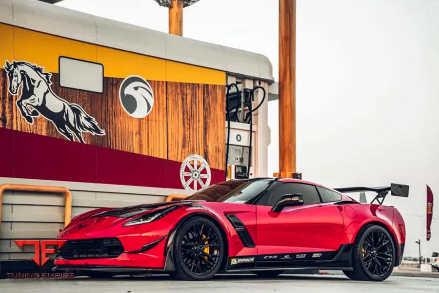CORVETTE C7 Z51 Z06 GRANDSPORT CARBON FIBER FRONT LIP WITH WINGLETS BSD