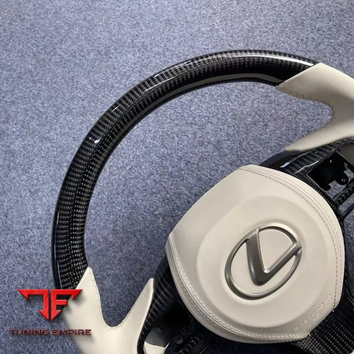 CUSTOM STEERING WHEEL WITH CARBON FIBER FOR LEXUS
